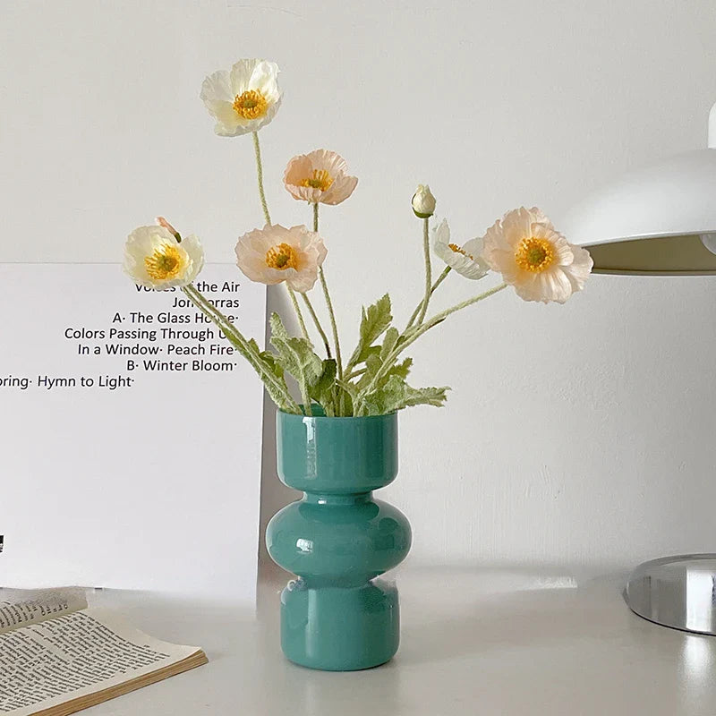 Nordic Glass Flower Vase Home Decor - Vase