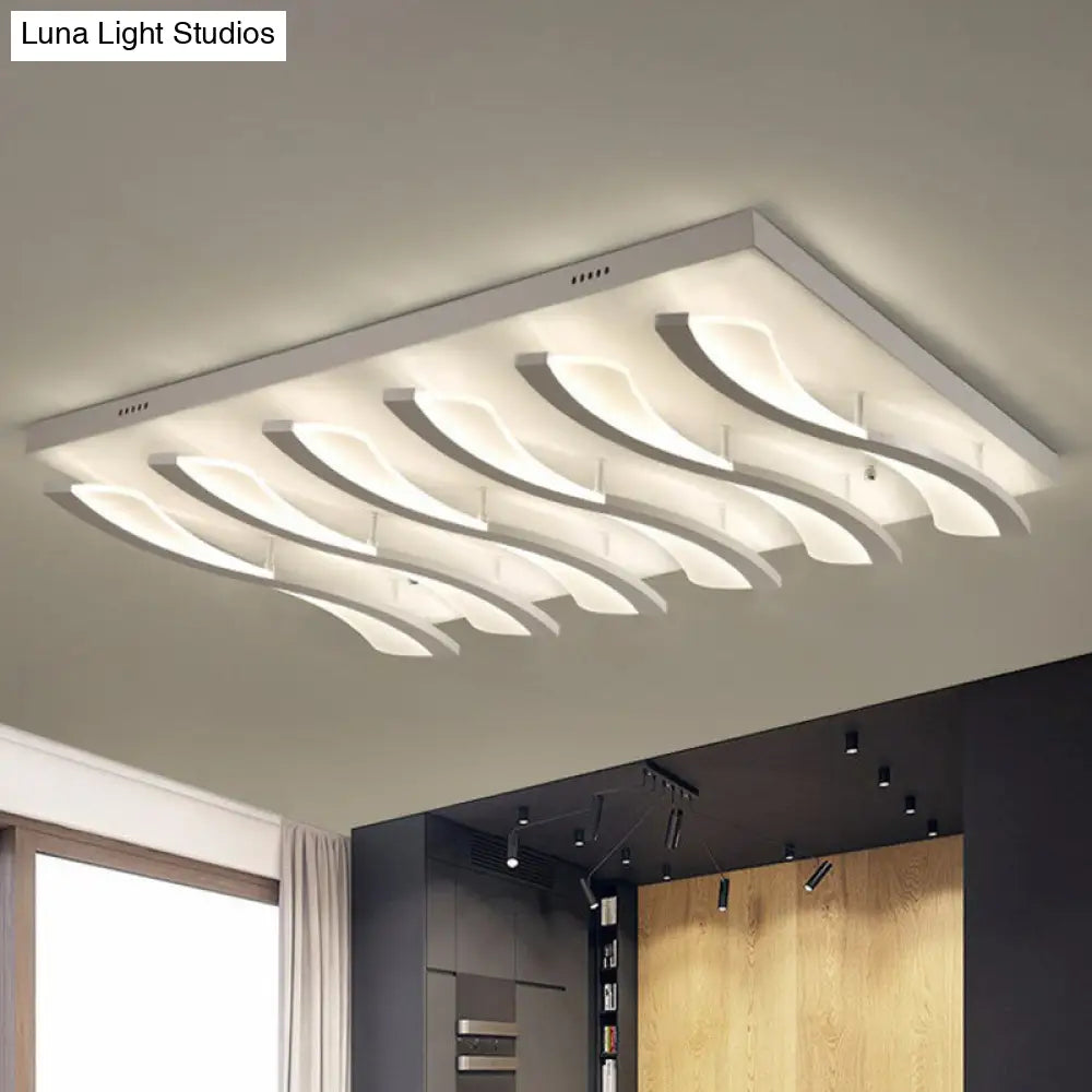 DecorBites™ DecorBites™ Nordic Style Acrylic Wave LED Ceiling Light for Living Room
