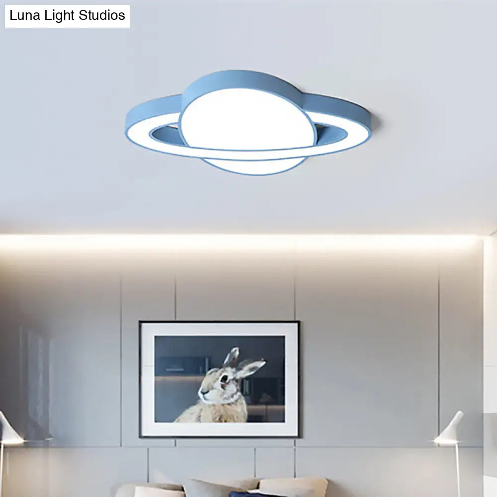 DecorBites™ DecorBites™ Nordic Style Planet Shaped LED Ceiling Light for Kid's Bedroom - White/Pink/Yellow/Blue