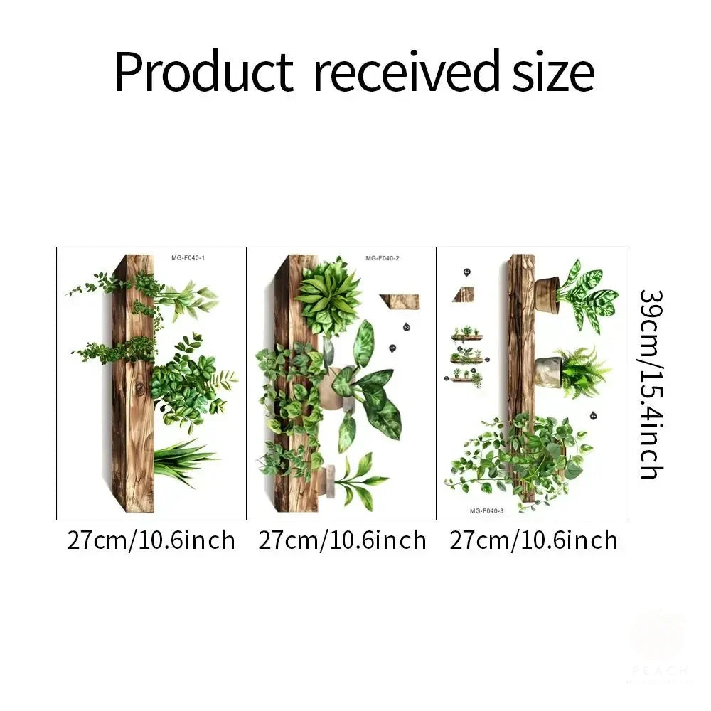 Potted Plant Wall Decals - DIY Home Decoration - Posters