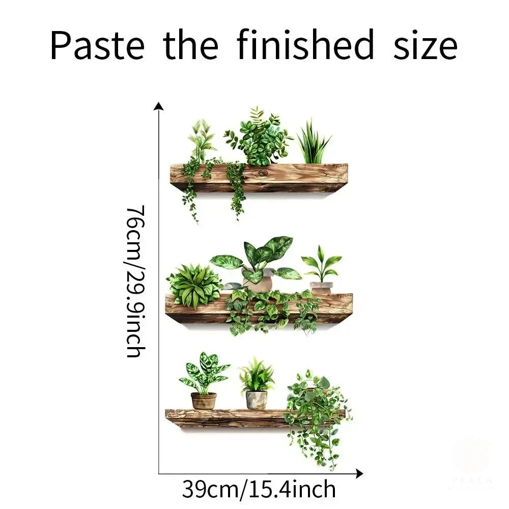 Potted Plant Wall Decals - DIY Home Decoration - Posters