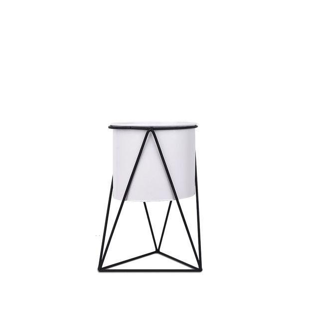 Maja - Circular Ceramic Planter & Stand