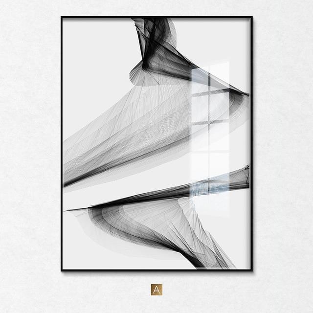 "Nakskov's Black & White" - Stretched Canvas