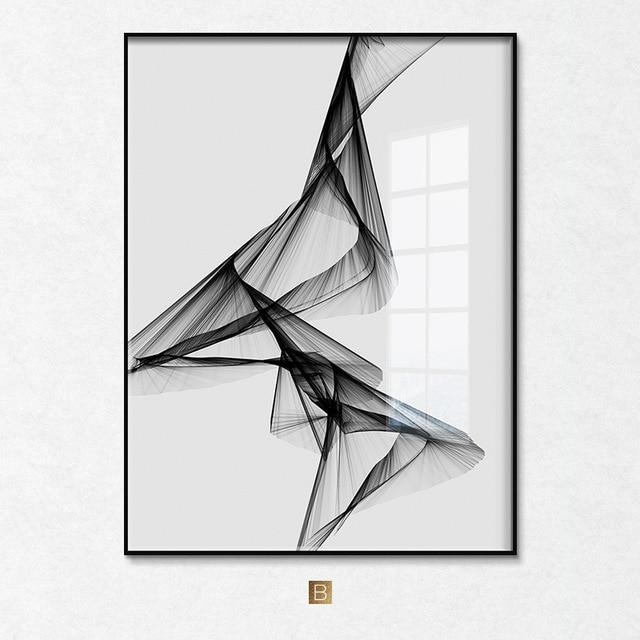 "Nakskov's Black & White" - Stretched Canvas