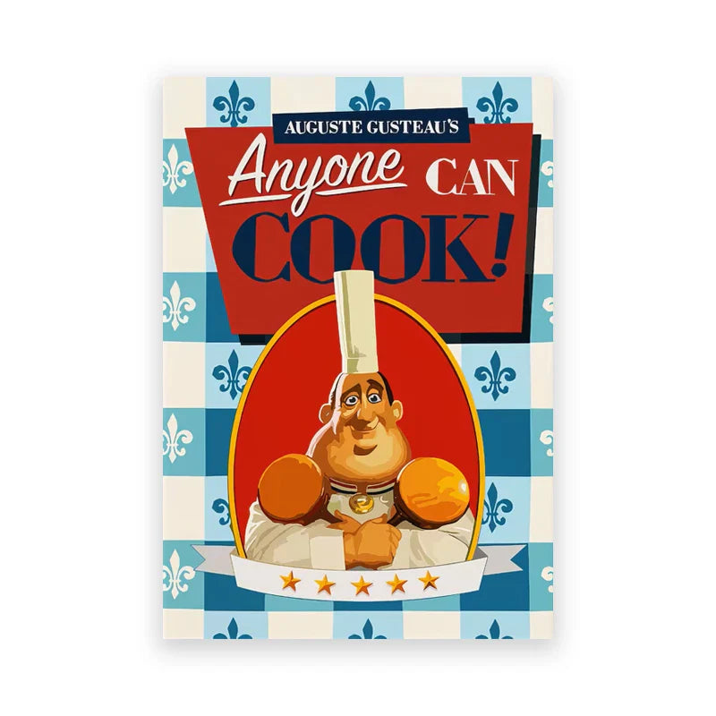 Ratatouille Cartoon Art Print for Kitchen Decor - PB30106 / 60x90 cm No Frame - Posters