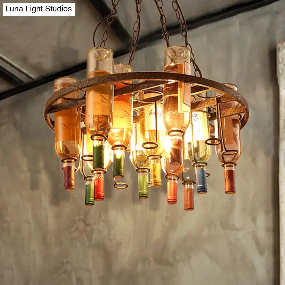 Rustic Metal Pendant Lighting Kit - Industrial Style Hang Lights for Dining Room - 1/2/3 Light Options - Round/Square/Rectangle Shapes