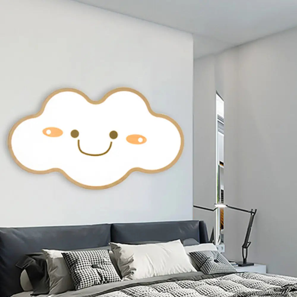 DecorBites™ DecorBites™ Shy Cloud Acrylic LED Ceiling Light for Child's Bedroom in White