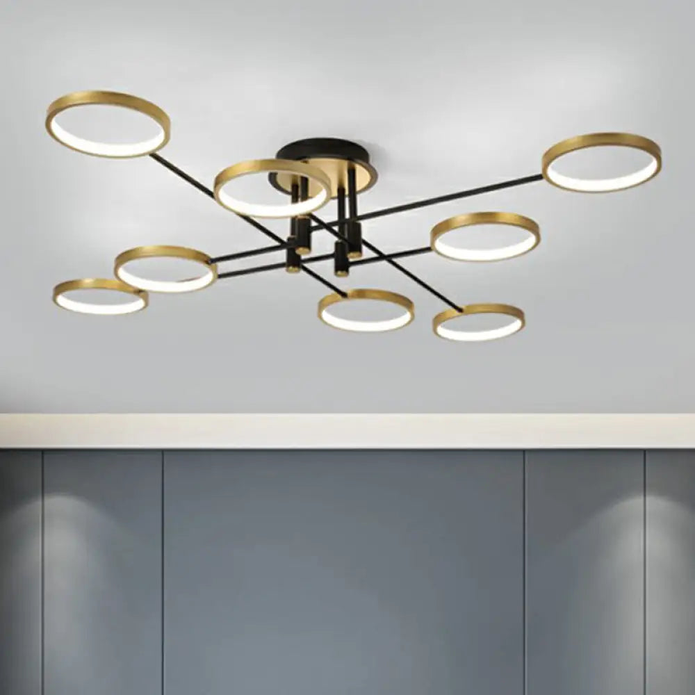 DecorBites™ DecorBites™ Simplicity LED Ceiling Lamp – Modern Living Room Light Fixture
