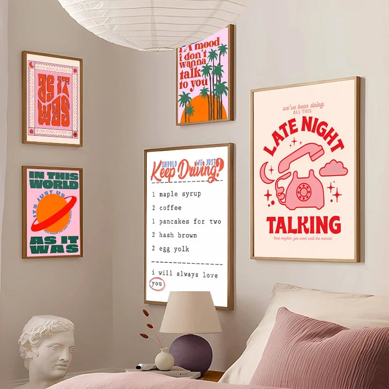 Singer Harris Styles Lyrics Art Poster - Posters