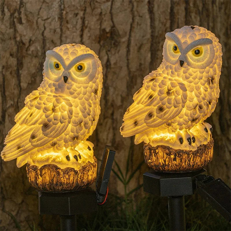 Solar Owl Garden Light - Decorative Waterproof LED