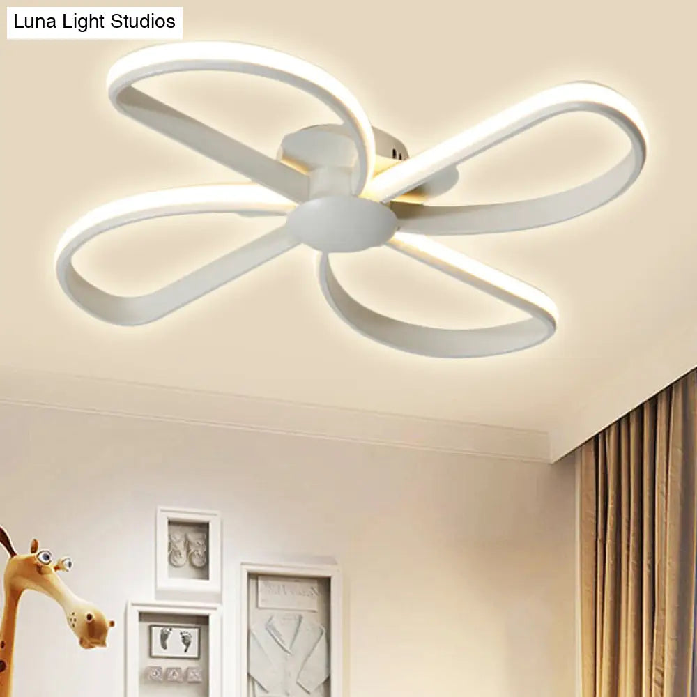 DecorBites™ DecorBites™ Stylish Petal LED Ceiling Mount Light - Acrylic White Ceiling Lamp for Kids' Bedrooms
