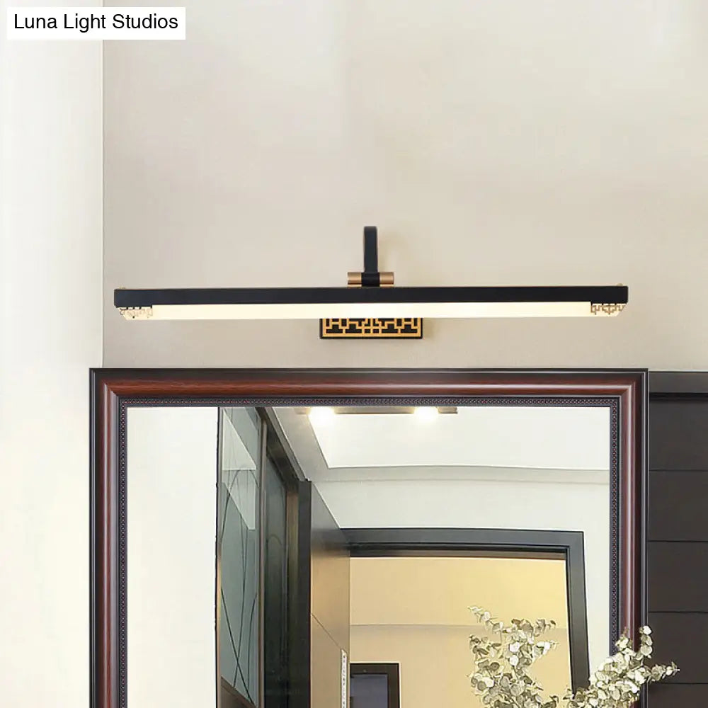 Traditional Metal Linear LED Vanity Light Fixture in White/Warm/Natural Light, Multiple Sizes Available