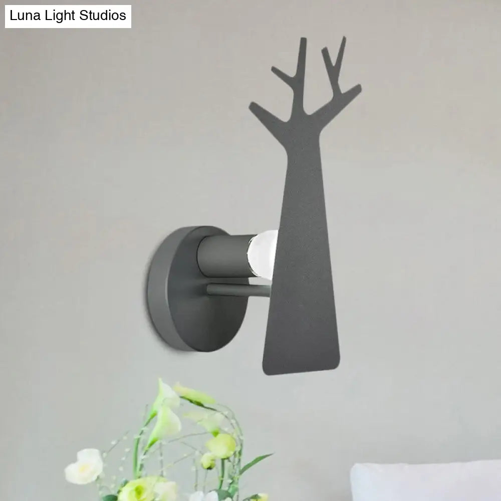 Tree Wall Mount Light - Nordic Macaron Style - Green/Grey/White - Bedroom Lighting