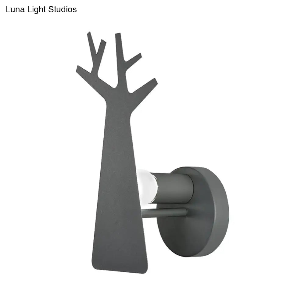 Tree Wall Mount Light - Nordic Macaron Style - Green/Grey/White - Bedroom Lighting
