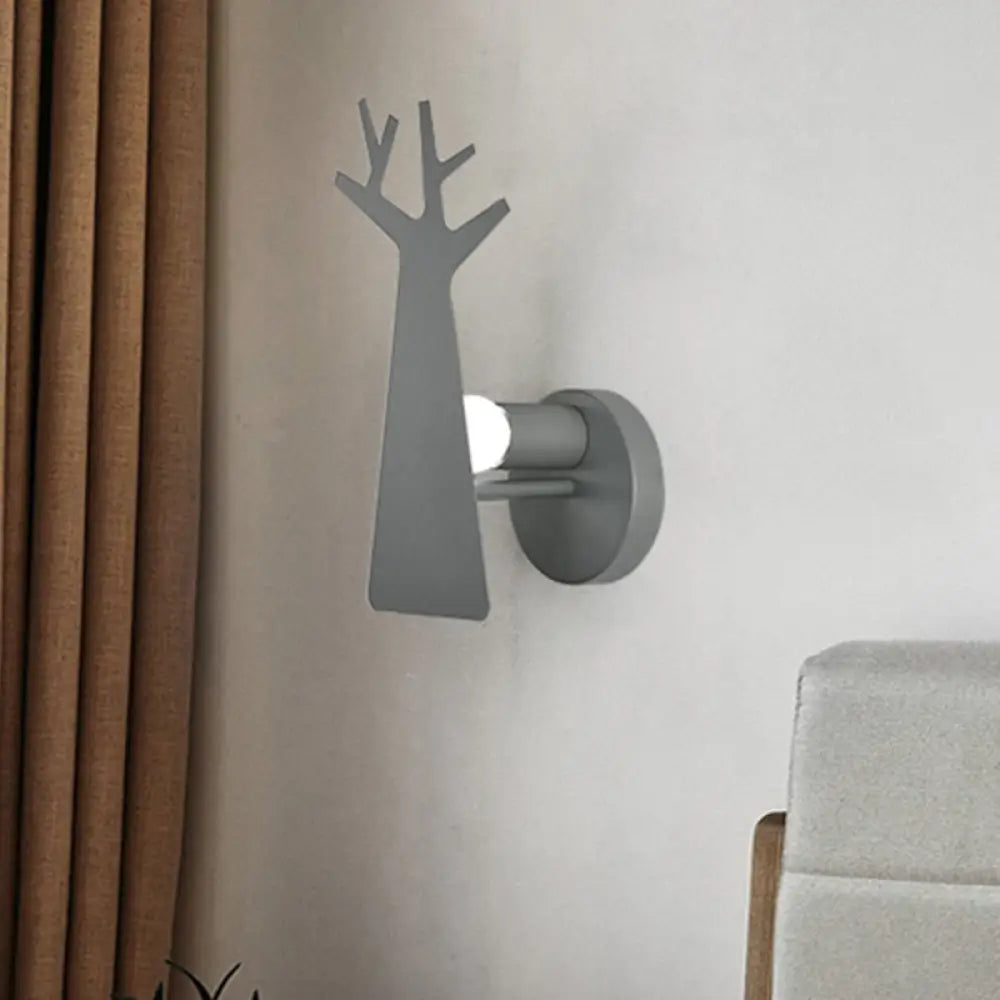 Tree Wall Mount Light - Nordic Macaron Style - Green/Grey/White - Bedroom Lighting