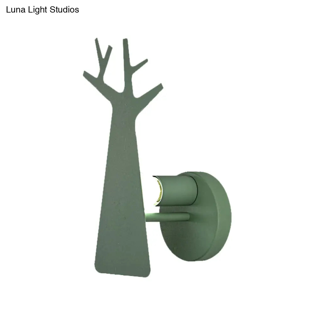 Tree Wall Mount Light - Nordic Macaron Style - Green/Grey/White - Bedroom Lighting