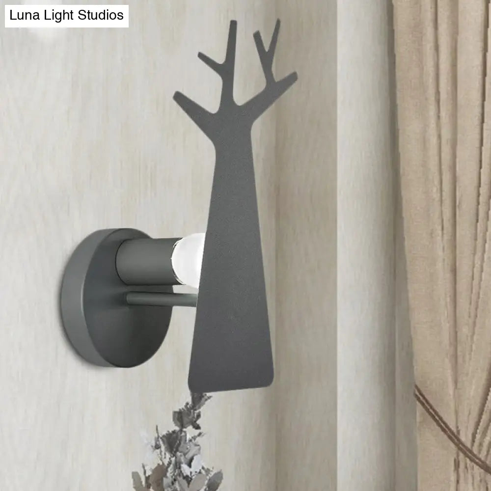 Tree Wall Mount Light - Nordic Macaron Style - Green/Grey/White - Bedroom Lighting