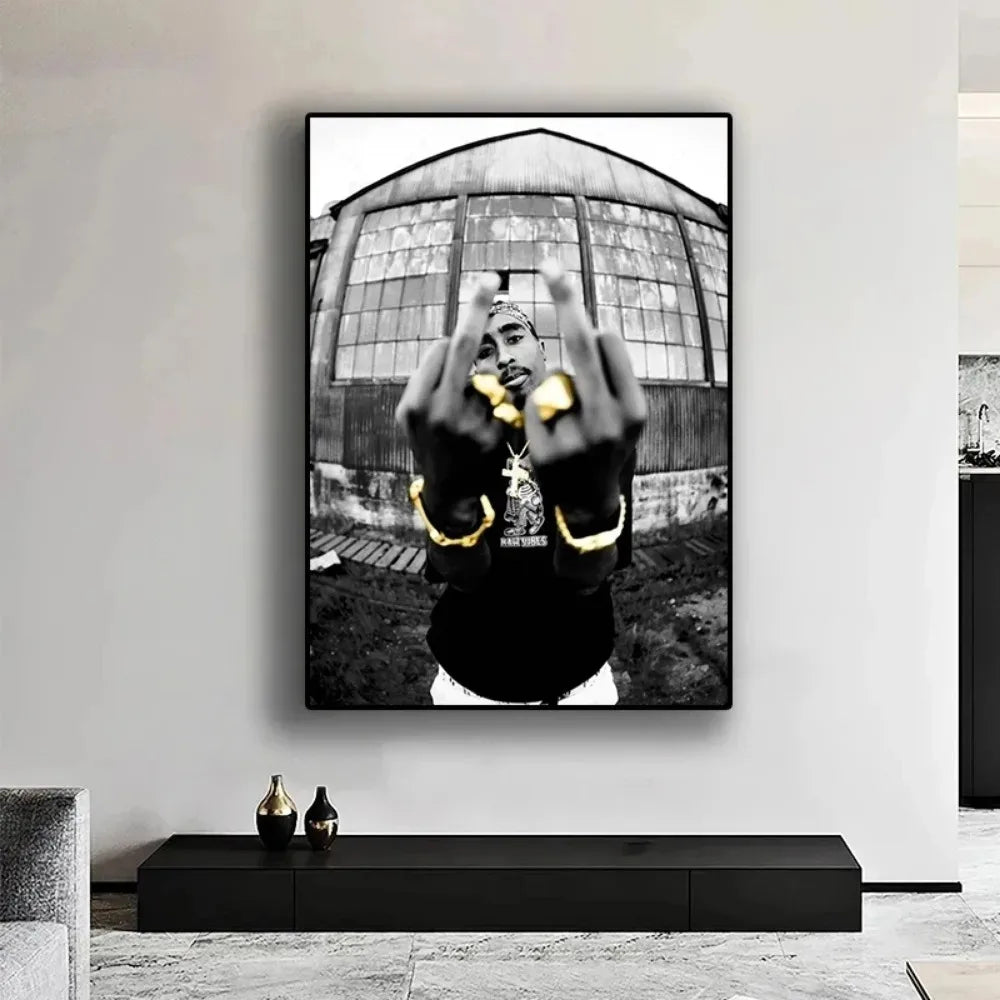 Tupac Canvas Print - Hip Hop Wall Art - Posters