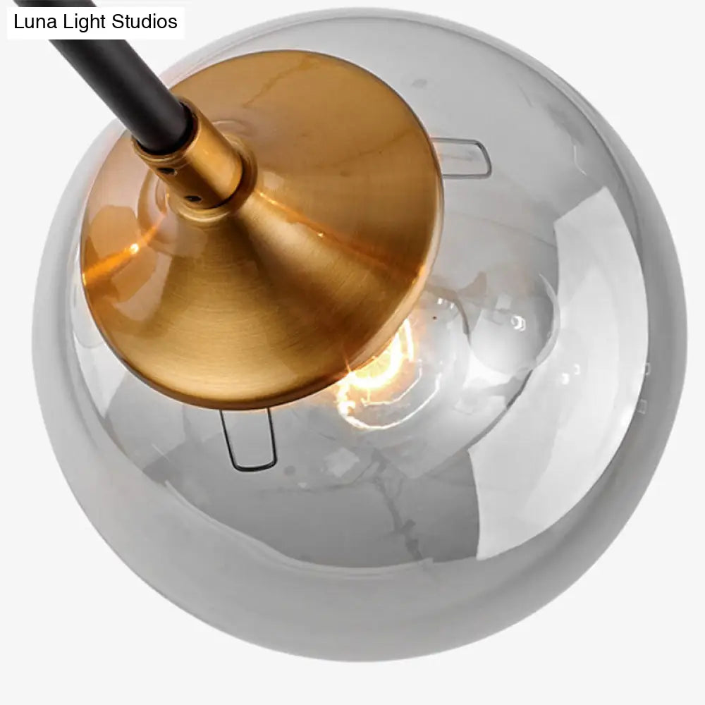 Ultra-Contemporary Sputnik Stained Glass Ceiling Light for Bedroom