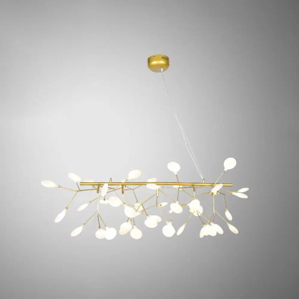 Ultra-Modern Linear Firefly Pendant Lighting: Acrylic Billiard Light for Living Room