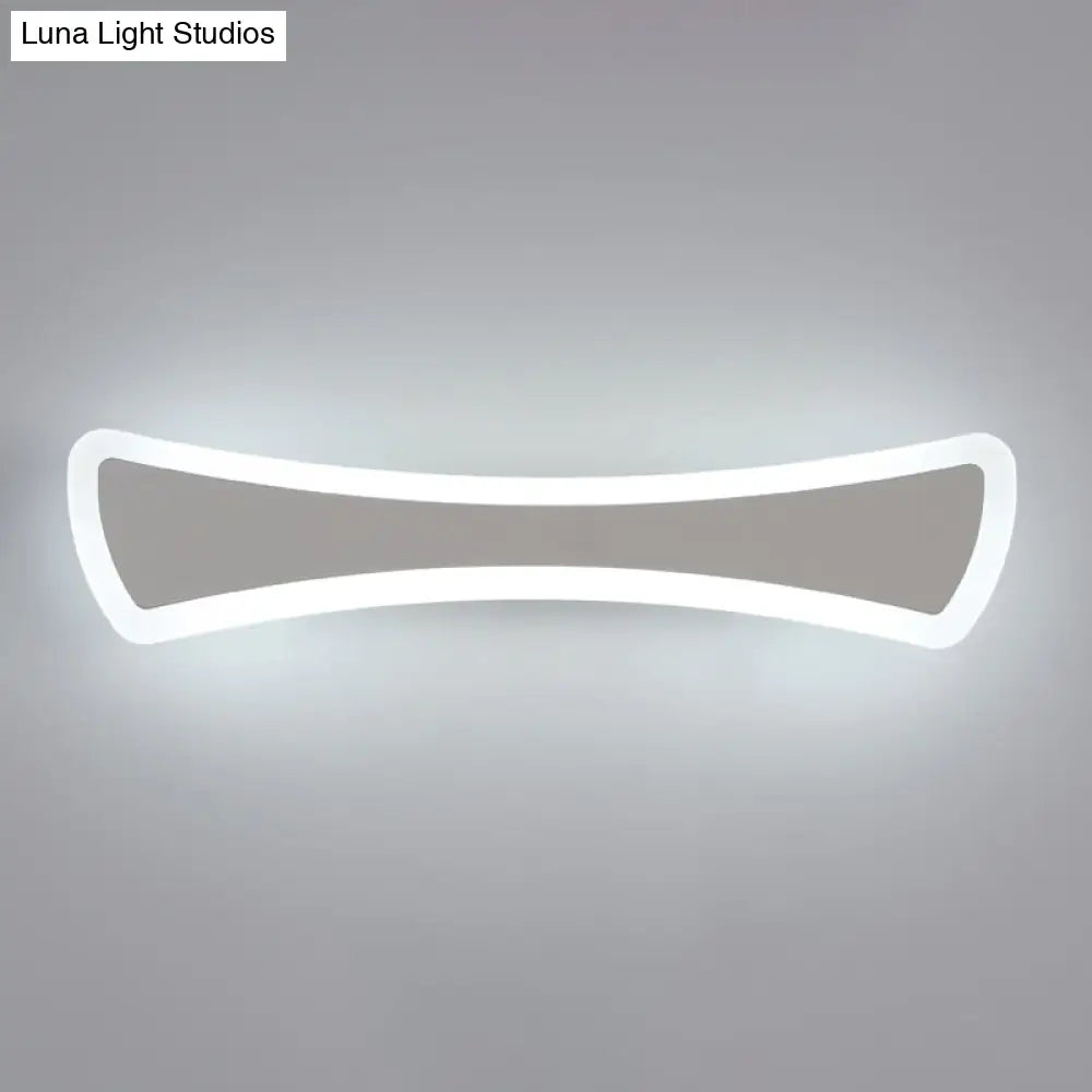 Ultra-Thin LED Silver Vanity Lamp: Modern Acrylic Wall Sconce Lighting for Bathrooms