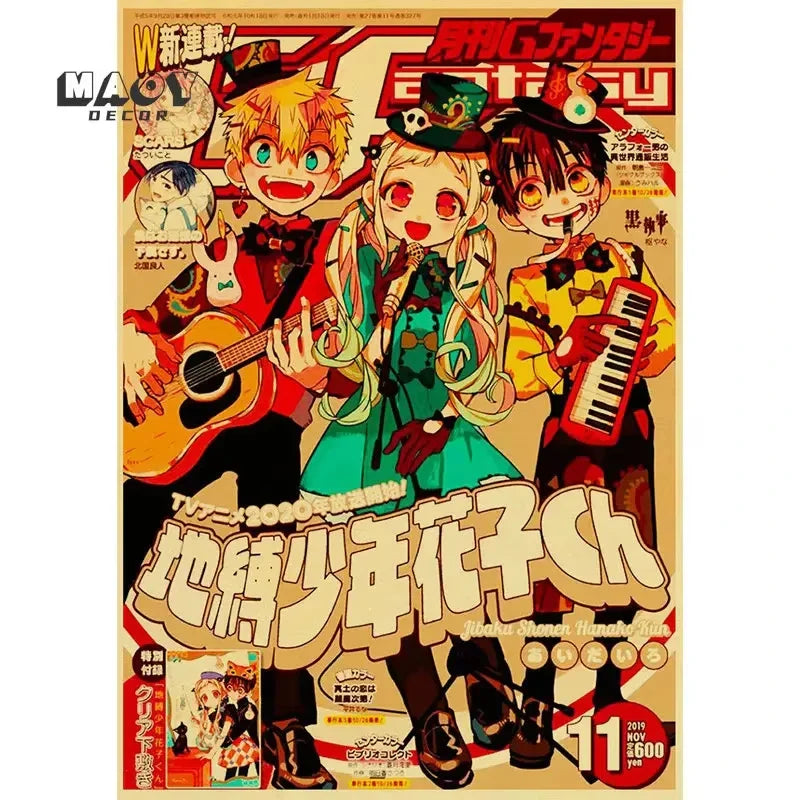 Vintage Anime Posters: JoJo’s Bizarre Adventure Jujutsu Kaisen Demon Slayer - Posters