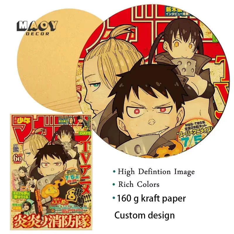 Vintage Anime Posters: JoJo’s Bizarre Adventure Jujutsu Kaisen Demon Slayer - Posters