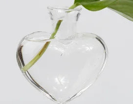 Vintage Heart-Shaped Wooden Frame Glass Vase - TypeC - Vase