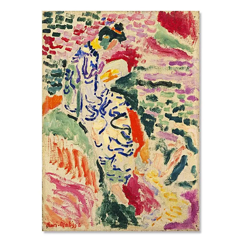 Vintage Matisse Abstract Landscape Wall Art - 01 / 40x60cm No Framed - Posters