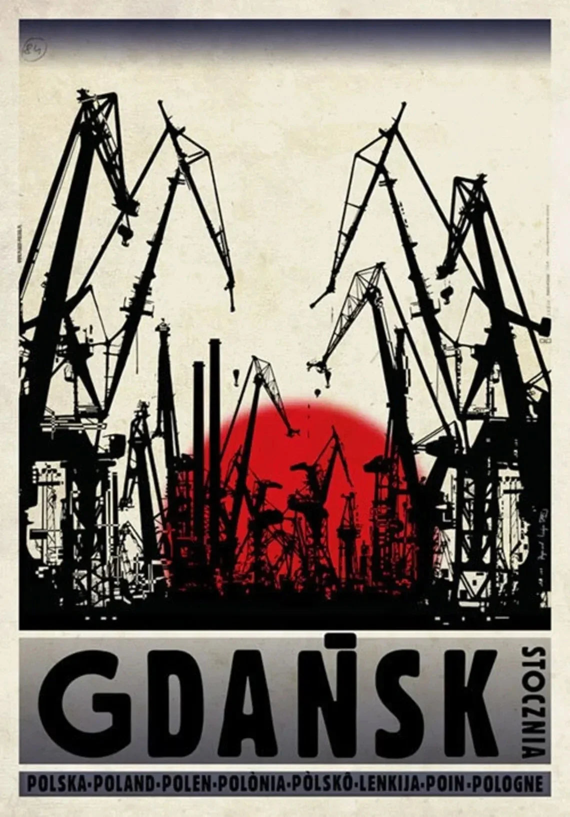 Vintage Poland City Posters Canvas Prints