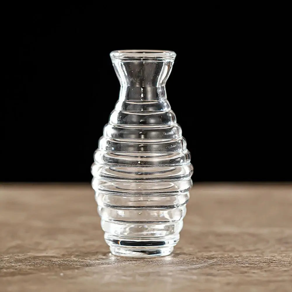 Vintage Relief Glass Vase for Hydroponic Plants - 08 - Vase
