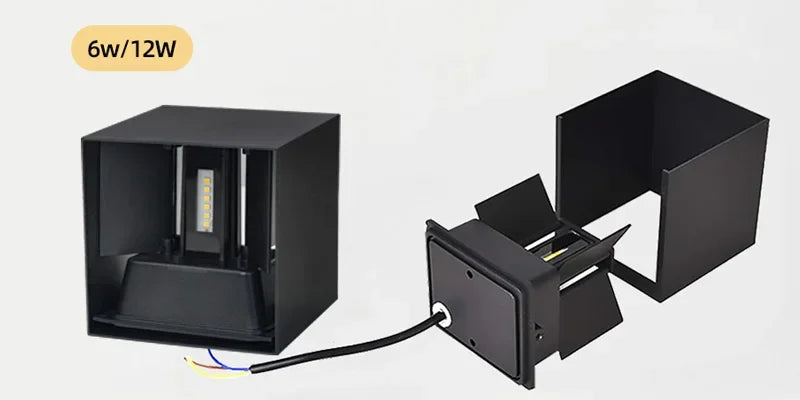 Waterproof Aluminum LED Wall Lamp - Outdoor & Indoor Lighting