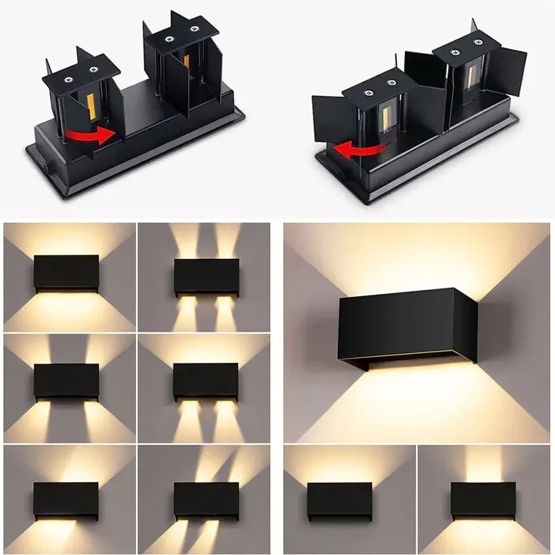 Waterproof Aluminum LED Wall Lamp - Outdoor & Indoor Lighting