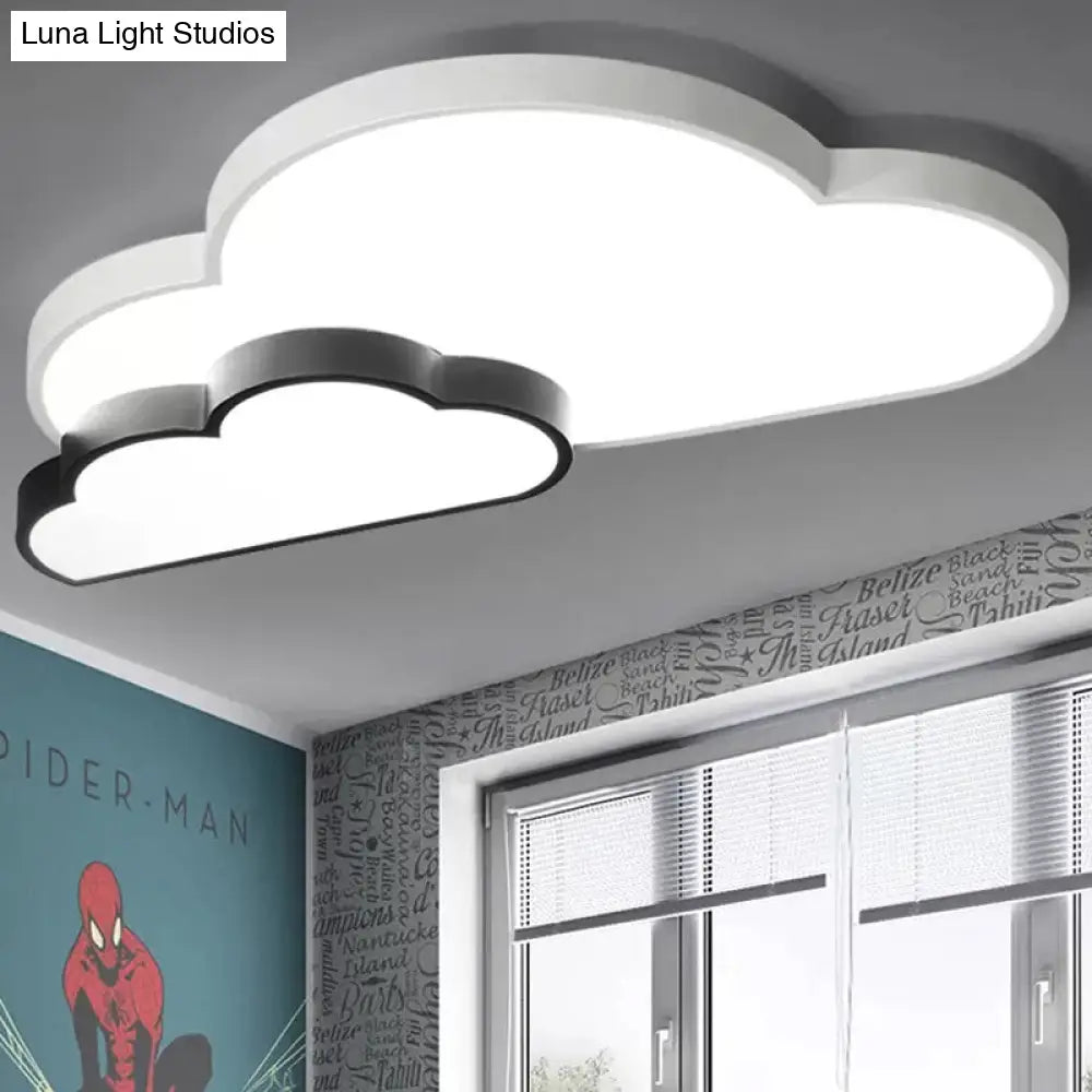 DecorBites™ DecorBites™ White Flush Mount Sky View Ceiling Lamp for Child Bedroom