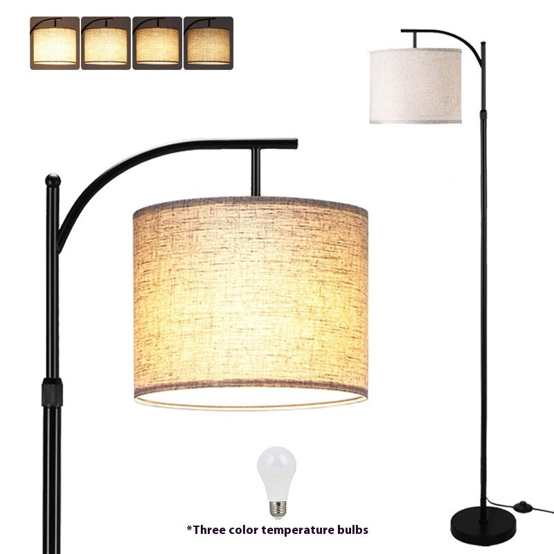 Black Fabric Floor Lamp