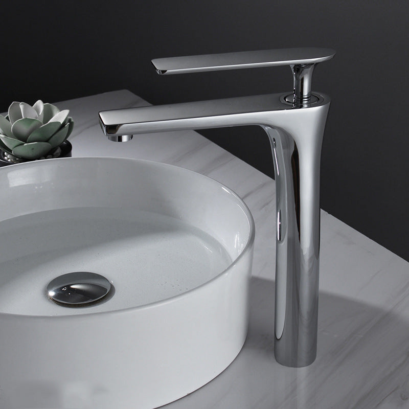 Brushed Gold Basin Faucet With Ceramic Disc Valve