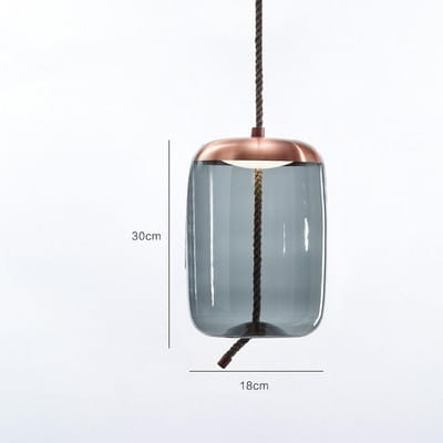 Modern Restaurant Bar Model Room Window Decoration Twine Glass Chandelier