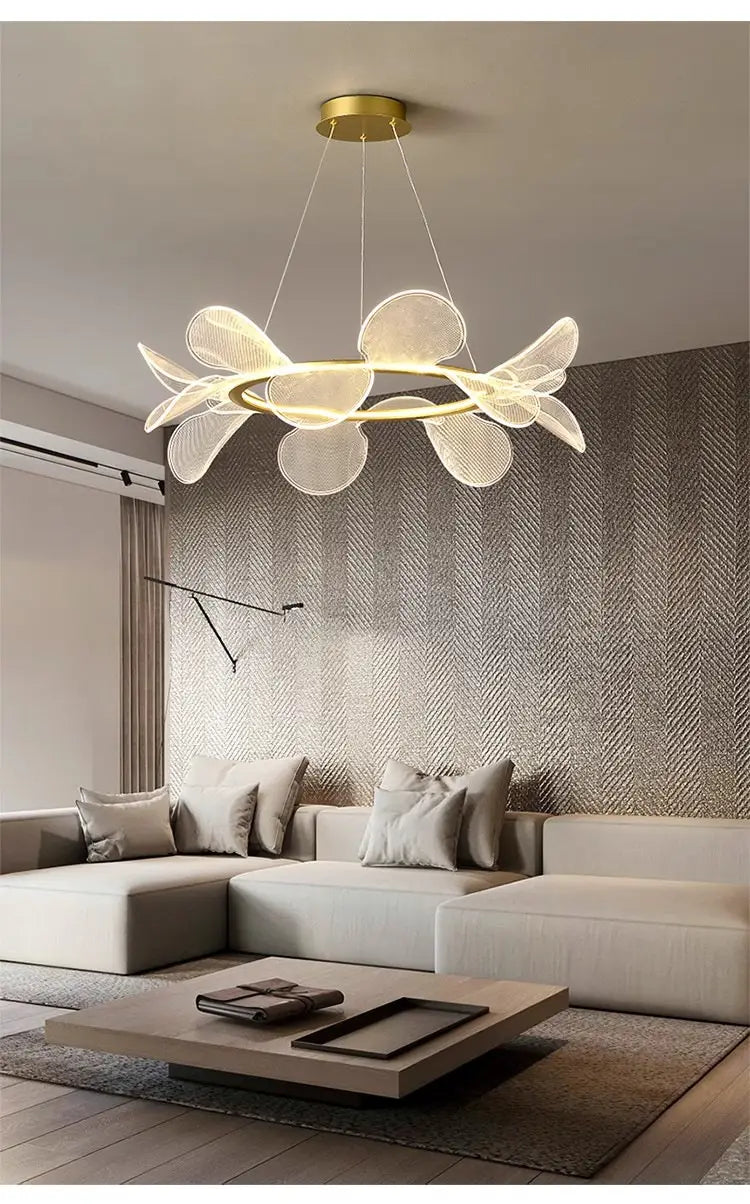 Art Chandelier Italian Minimalistic Bedroom Chandelier Acrylic
