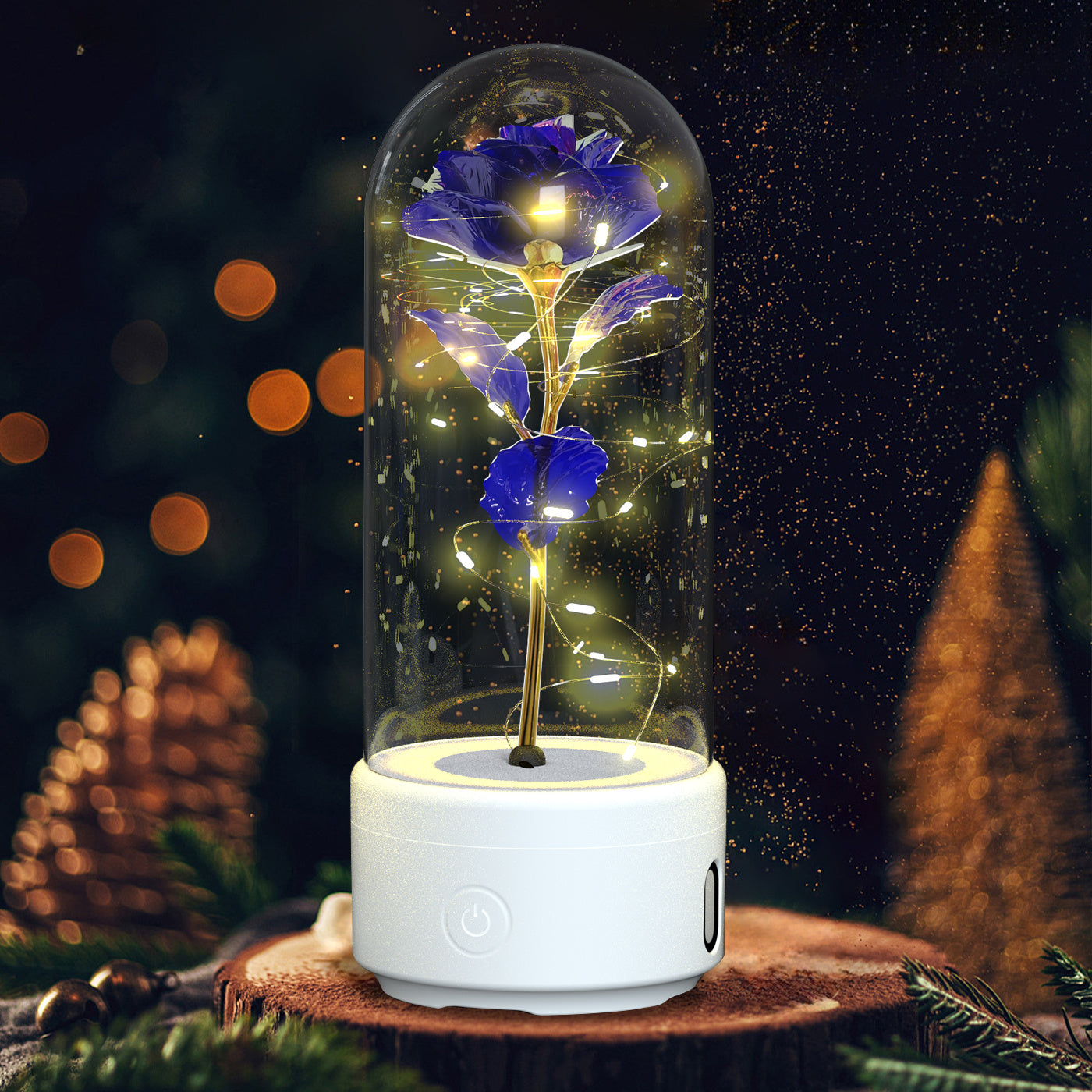 Rose Glass LED Nightlight