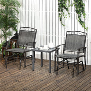 Conjunto de 2 Sillas Columpio para Exteriores