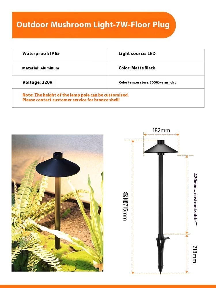 Lawn Lamp Outdoor Floor Outlet Floor Garden Lamp
