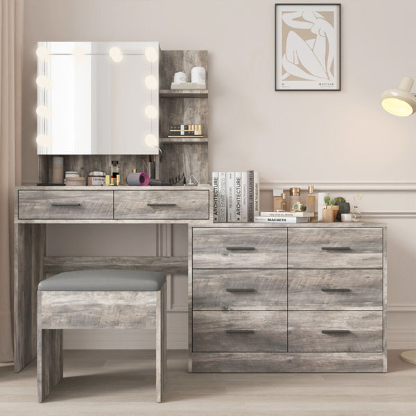 Space-Saving Vanity Dresser