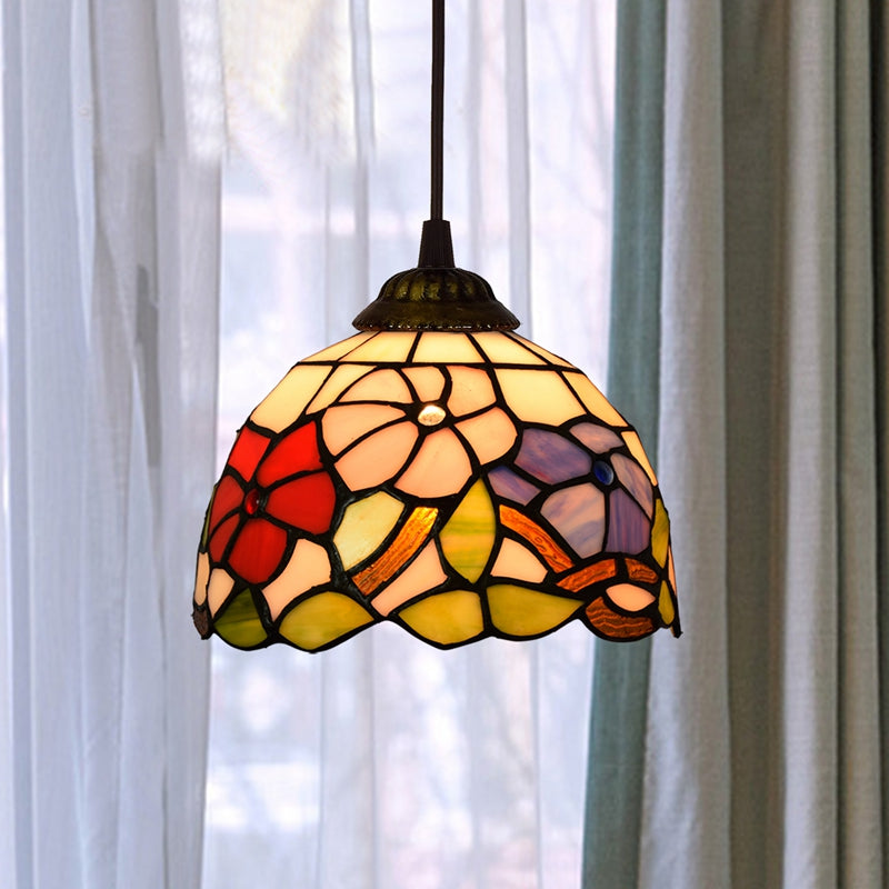 American Stained Glass Chandelier