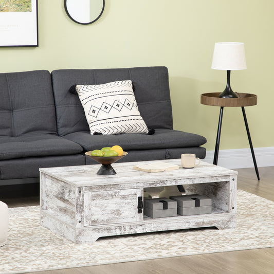 Rustic Coffee Table with Storage