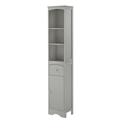 Tall Bathroom Cabinet Storage Cabinet With Drawer Adjustable Shelf