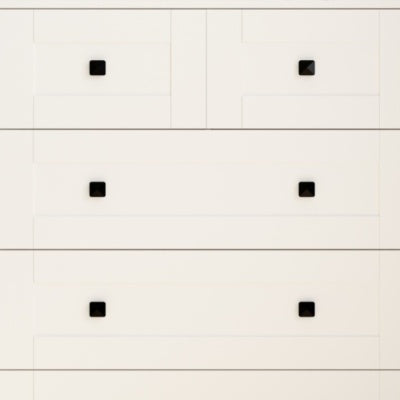 Chest Of Drawer With 5 Drawers White Color Farm Door