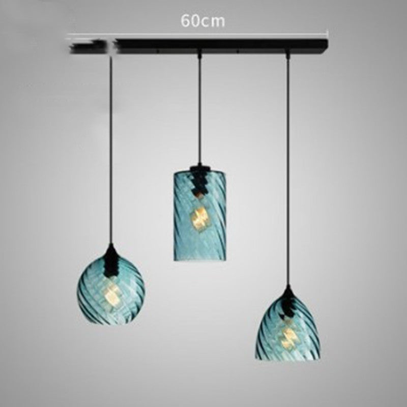 Glass Minimalist Bar Chandelier