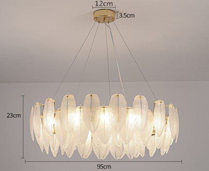 Glass Oval Chandelier
