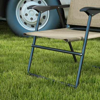 4 Piece Folding Patio Camping Chair Set