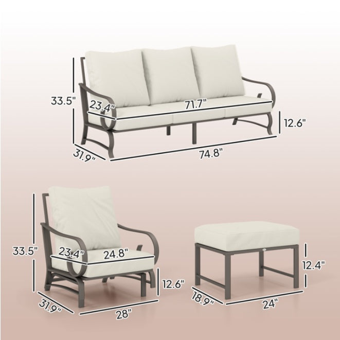 Elegant Patio Seating Set